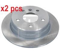 X2 PCS L&R SIDES REAR 22931 BRAKE DISC FEBI BILSTEIN