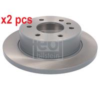 X2 PCS L&R SIDES REAR 27699 BRAKE DISC FEBI BILSTEIN