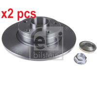 X2 PCS L&R SIDES REAR 28151 BRAKE DISC FEBI BILSTEIN