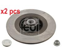 X2 PCS L&R SIDES REAR 28155 BRAKE DISC FEBI BILSTEIN