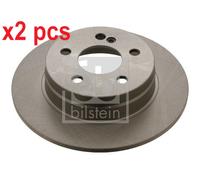 X2 PCS L&R SIDES REAR 30554 BRAKE DISC FEBI BILSTEIN