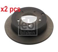 X2 PCS L&R SIDES REAR 31280 BRAKE DISC FEBI BILSTEIN