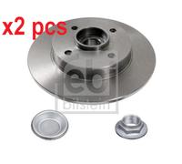 X2 PCS L&R SIDES REAR 32782 BRAKE DISC FEBI BILSTEIN