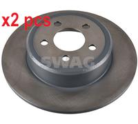 X2 PCS L&R SIDES REAR 33100904 BRAKE DISC SWAG
