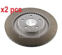 X2 PCS L&R SIDES REAR 36454 BRAKE DISC FEBI BILSTEIN