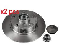X2 PCS L&R SIDES REAR 38306 BRAKE DISC FEBI BILSTEIN
