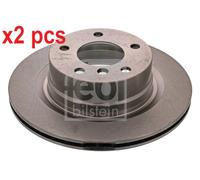 X2 PCS L&R SIDES REAR 43867 BRAKE DISC FEBI BILSTEIN