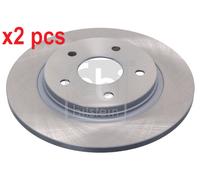 X2 PCS L&R SIDES REAR 43900 BRAKE DISC FEBI BILSTEIN