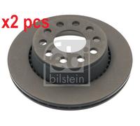 X2 PCS L&R SIDES REAR 43932 BRAKE DISC FEBI BILSTEIN