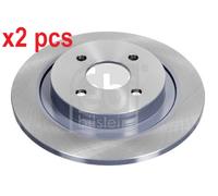 X2 PCS L&R SIDES REAR 43938 BRAKE DISC FEBI BILSTEIN