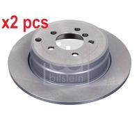 X2 PCS L&R SIDES REAR 43961 BRAKE DISC FEBI BILSTEIN