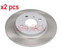 X2 PCS L&R SIDES REAR 6104418C BRAKE DISC ASHIKA