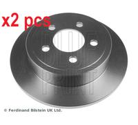X2 PCS L&R SIDES REAR ADA104308 BRAKE DISC BLUE PRINT