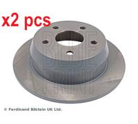 X2 PCS L&R SIDES REAR ADA104312 BRAKE DISC BLUE PRINT