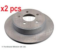 X2 PCS L&R SIDES REAR ADA104327 BRAKE DISC BLUE PRINT