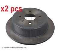 X2 PCS L&R SIDES REAR ADG04326 BRAKE DISC BLUE PRINT