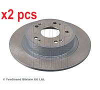 Blue Print Brake Discs Solid Pair (2x) for Honda Accord CU3/CW3 2.2D Rear 282mm 2008 on