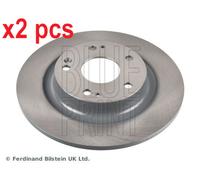X2 PCS L&R SIDES REAR ADH243138 BRAKE DISC BLUE PRINT