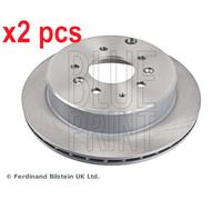 X2 PCS L&R SIDES REAR ADM54395 BRAKE DISC BLUE PRINT