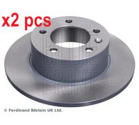 X2 PCS L&R SIDES REAR ADN143165 BRAKE DISC BLUE PRINT