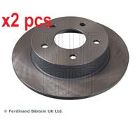 2x Brake Discs Pair Solid Rear 258mm ADN14383 Blue Print Set 4320635F01 Quality