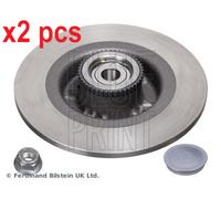 X2 PCS L&R SIDES REAR ADR164324 BRAKE DISC BLUE PRINT