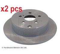 X2 PCS L&R SIDES REAR ADT343145 BRAKE DISC BLUE PRINT