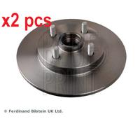 X2 PCS L&R SIDES REAR ADT343214 BRAKE DISC BLUE PRINT