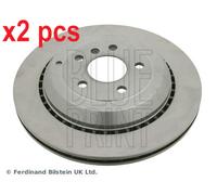 X2 PCS L&R SIDES REAR ADU174373 BRAKE DISC BLUE PRINT