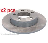 X2 PCS L&R SIDES REAR ADV184325 BRAKE DISC BLUE PRINT