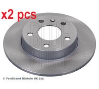 X2 PCS L&R SIDES REAR ADW194311 BRAKE DISC BLUE PRINT