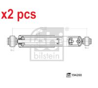 X2 PCS L&R SIDES REAR BOTH SIDES L&R SHOCK ABSORBER 194200 FEBI BILSTEIN