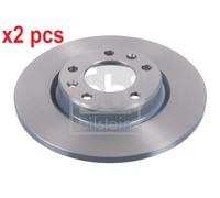 X2 PCS L&R SIDES REAR BRAKE DISC 104508