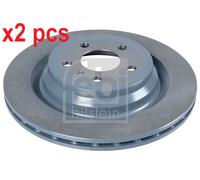 X2 PCS L&R SIDES REAR BRAKE DISC 104854