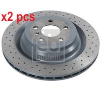 X2 PCS L&R SIDES REAR BRAKE DISC 106606