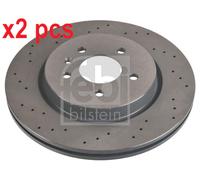 X2 PCS L&R SIDES REAR BRAKE DISC 108196