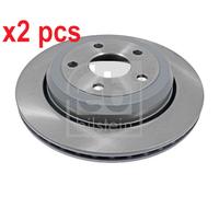 X2 PCS L&R SIDES REAR BRAKE DISC 108409