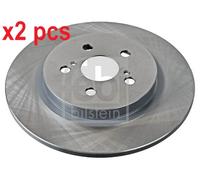 X2 PCS L&R SIDES REAR BRAKE DISC 108508