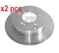 X2 PCS L&R SIDES REAR BRAKE DISC 108566