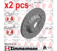 X2 PCS L&R SIDES REAR BRAKE DISC 150.2942.70