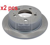 X2 PCS L&R SIDES REAR BRAKE DISC 170608