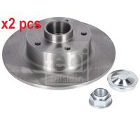 X2 PCS L&R SIDES REAR BRAKE DISC 180024