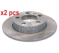 X2 PCS L&R SIDES REAR BRAKE DISC 18488