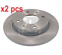 X2 PCS L&R SIDES REAR BRAKE DISC 22834
