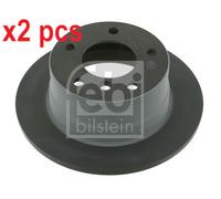 X2 PCS L&R SIDES REAR BRAKE DISC 23555