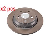 X2 PCS L&R SIDES REAR BRAKE DISC 26404