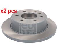 X2 PCS L&R SIDES REAR BRAKE DISC 27699