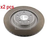X2 PCS L&R SIDES REAR BRAKE DISC 36454