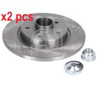 X2 PCS L&R SIDES REAR BRAKE DISC 38304