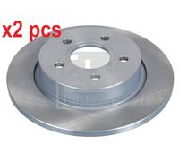 X2 PCS L&R SIDES REAR BRAKE DISC 39689